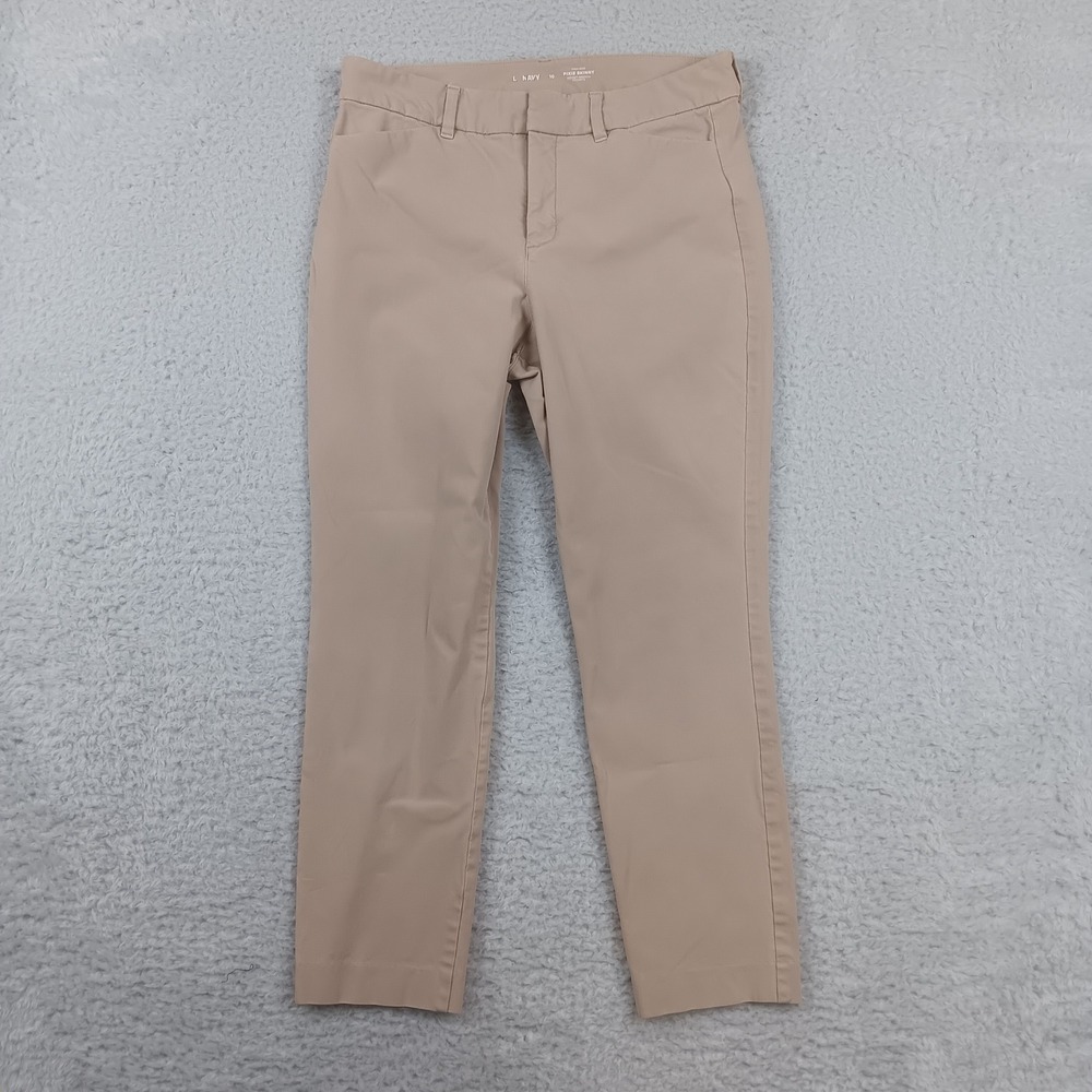 Old Navy Pixie Skinny Pants Womens 10 Tan Khaki High Rise Stretch Workwear